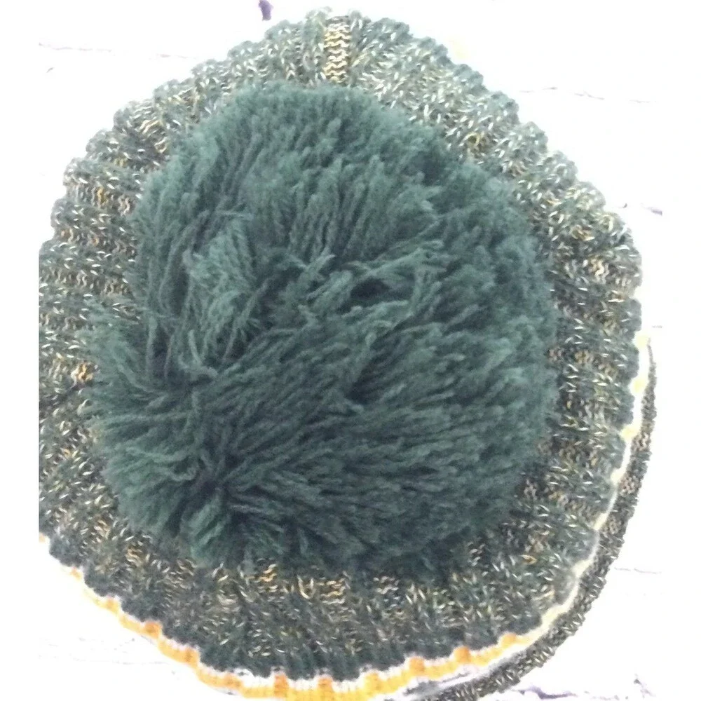 NFL Hat Skull Cap Unisex One Size Fits Most Green Bay Packers Pom Pom Logo - Picture 5 of 8